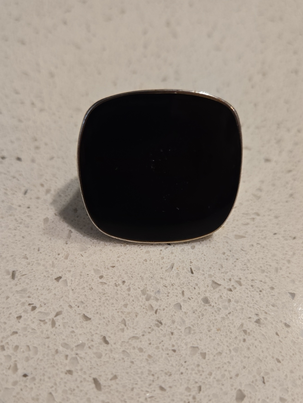 Black Square Statement Ring